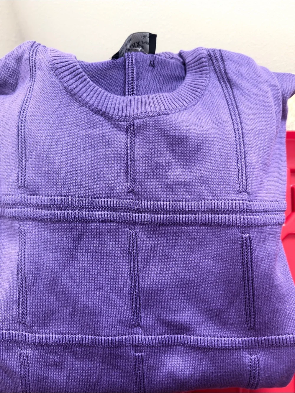 St. Croix Men’s Purple Crewneck Sweater - Picture 4 of 4